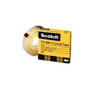  3M 665 Double Sided Office Tape, 5 in x 36 yards, 2/Rolls 