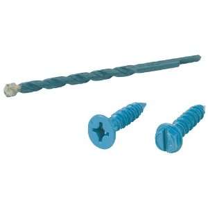   25 Inch by 1.75 Inch Tapcon Masonry Fasteners and Drill Bit, 100 Pack