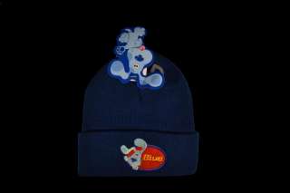 Blues Clues Toddler Knit Winter Cuffed Beanie Hat NAVY BLUE Ages 1 3 