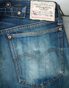 VINTAGE LEVIS 201 BLUELINE Deadstock 501 Big e Jeans 32  