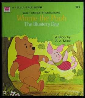 WINNIE THE POOH THE BLUSTERY DAY TELL A TALE BOOK 49¢  