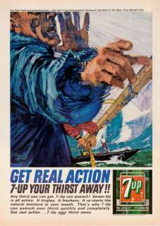1964 Bob Peak Yacht Race Racing Art 7Up 7 Up print ad  