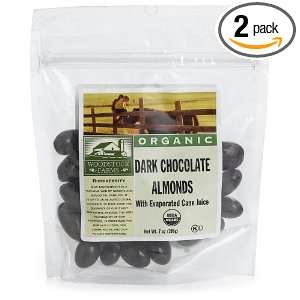 Woodstock Farms Dark Chocolate Almonds with Evaporated Cane Juice 