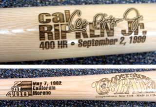 Cal Ripken Jr Autographed Signed Cooperstown Bat #2/400 PSA/DNA 