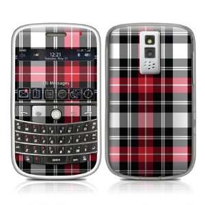 Red Plaid Design Protective Skin Decal Sticker for BlackBerry Bold 