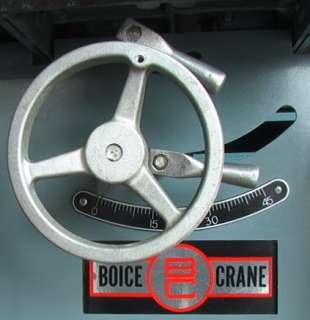 Boice Crane M# 3017 5hp Aluminum Cutting Table Saw NICE  