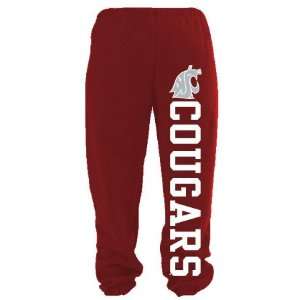 Crimson Wsu Cougars Sweatpants