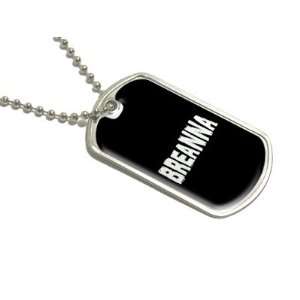  Breanna   Name Military Dog Tag Luggage Keychain 