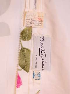 Vintage Silk Roses Day Dress Nat Kaplan NWT 1950S 34 25 38  