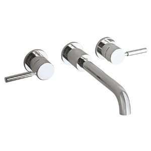   Nickel Masina Double Handle Wall Mount Vessel Faucet from the Masina C