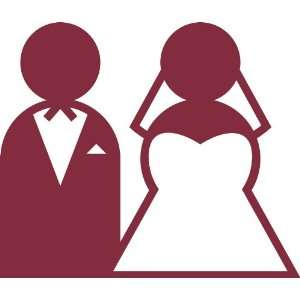  Wedding Couple Removable Wall Sticker
