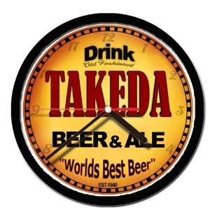  TAKEDA beer and ale cerveza wall clock 