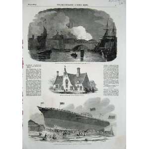  1851 London Bridge Fire School Harrow Steamer 