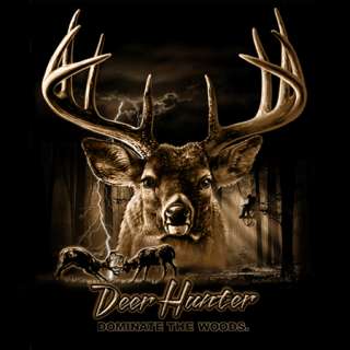 Buckwear T Shirt NEW Deer Hunter Dominate the woods  