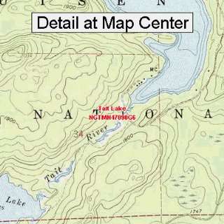  USGS Topographic Quadrangle Map   Tait Lake, Minnesota 