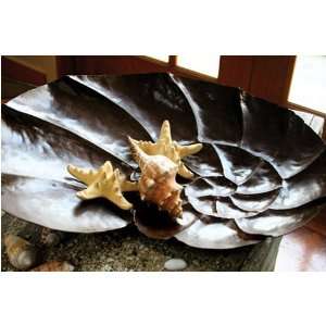  Rustic Iron Nautilus Serving Bowl