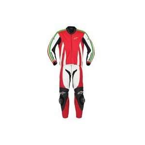  Alpinestars Monza Two Piece Leather Suit   48/Red/White 