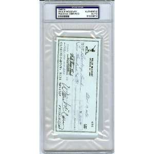  Willie McCovey Autographed 1987 Check PSA/DNA Slabbed 