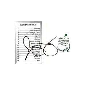  Rory McIlroy autographed Augusta Masters scorecard Sports 