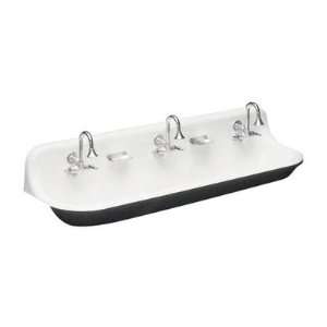  Brockway 5 Laundry Sink with Drillings for Three Faucets 