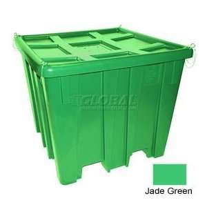  Bulk Un Container With Lid 47 1/2 X 47 1/2 X 40 1/2 Jade 