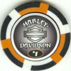 colors HARLEY DAVIDSON EAGLES poker chip sample set #186  