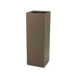  SAFCO Public Recycling Container, Square, Steel, 42gal, Brown 