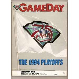   1994 NFL Divisional Playoff program Browns @ Steelers 