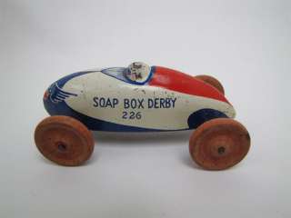 1941 Wyandotte Soap Box Derby Racer Car 226 Wood Wheels  