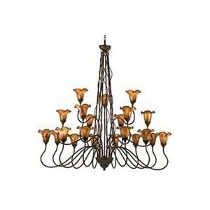PalomaThree Tier Chandelier With 21 Uplights PLFF5021MT By Quoizel 