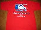 CAPTAIN CURTs Major League Seafood parody T shirt lrg Siesta Key 