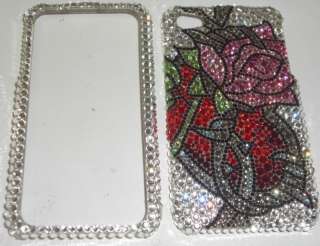   FACEPLATE CASE COVER FOR IPHONE 4S SPRINT Made With SWAROVSKI ELEMENTS