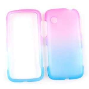  LG Prime GS390 Frost Design, Blue/Pink Hard Case, Cover 