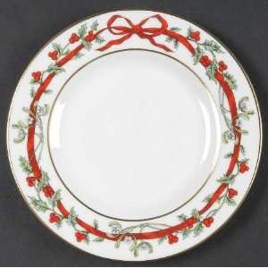  Royal Worcester Holly Ribbons Bread and Butter Plate, Fine 