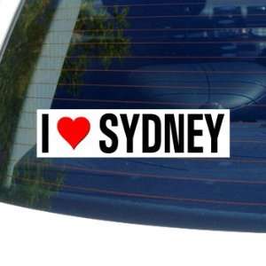  I Love Heart SYDNEY   Window Bumper Sticker Automotive