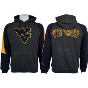  WVU Playmaker Hoodie in Charcoal by Colosseum Sports 