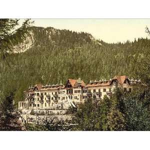  Vintage Travel Poster   Hotel Penegal Tyrol Austro Hungary 