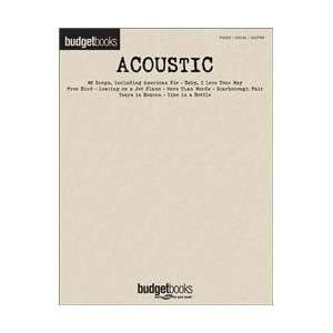  Hal Leonard Acoustic   Budget Book arranged for piano 