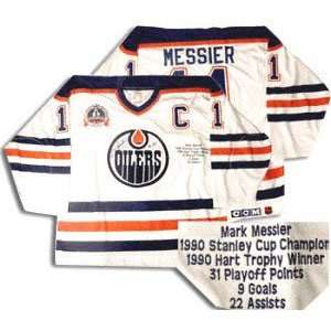  Mark Messier Edmonton Oilers Autographed & Embroidered 
