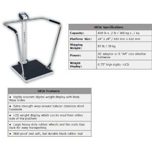  Detecto Digital Bariatric Scale, Waist high, Stand on with 