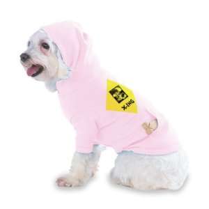 BULLDOZER CROSSING Hooded (Hoody) T Shirt with pocket for your Dog or 