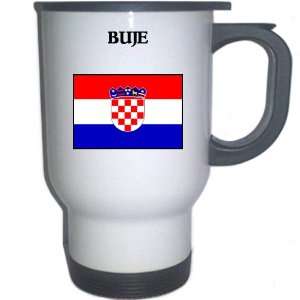  Croatia/Hrvatska   BUJE White Stainless Steel Mug 