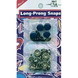 Capped Long Prong Snaps Size 16 10/Pkg Navy 