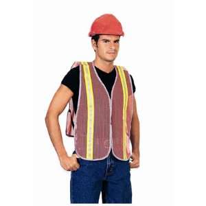   Safety Vest, w/ 2 Lime /Silver Reflective Stripes