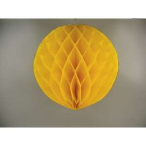  Yellow Tissue Honeycomb Balls   Decorations Health 