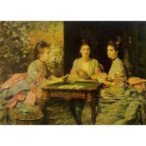  6 x 4 Greeting Card Millais hearts are trumps