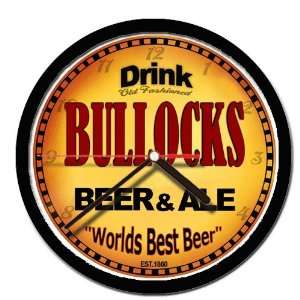  BULLOCKS beer and ale cerveza wall clock 