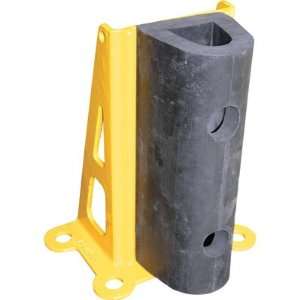 Vestil Structural Cast Rack Guard   With Rubber Bumper, 12in.H, 5 1 