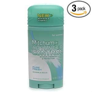 Lady Mitchum Womens Advanced Control, Pure Fresh, 2.7 Ounce (Pack of 