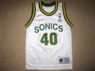 NBA SHAWN KEMP Seattle SuperSonics Champion Jersey Size YOUTH SMALL 6 